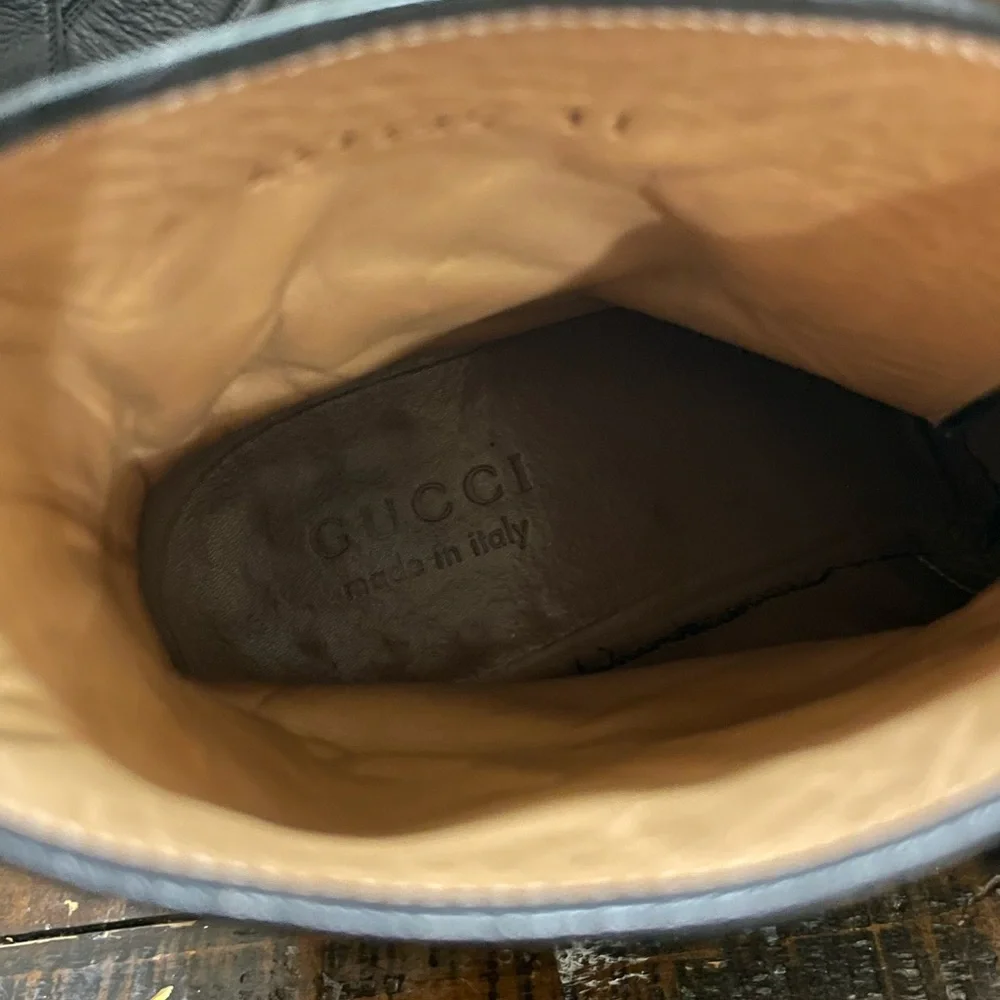 Gucci Dionysus Jodhpur Ankle lift boots lion buckle slip on - Picture 9 of 15